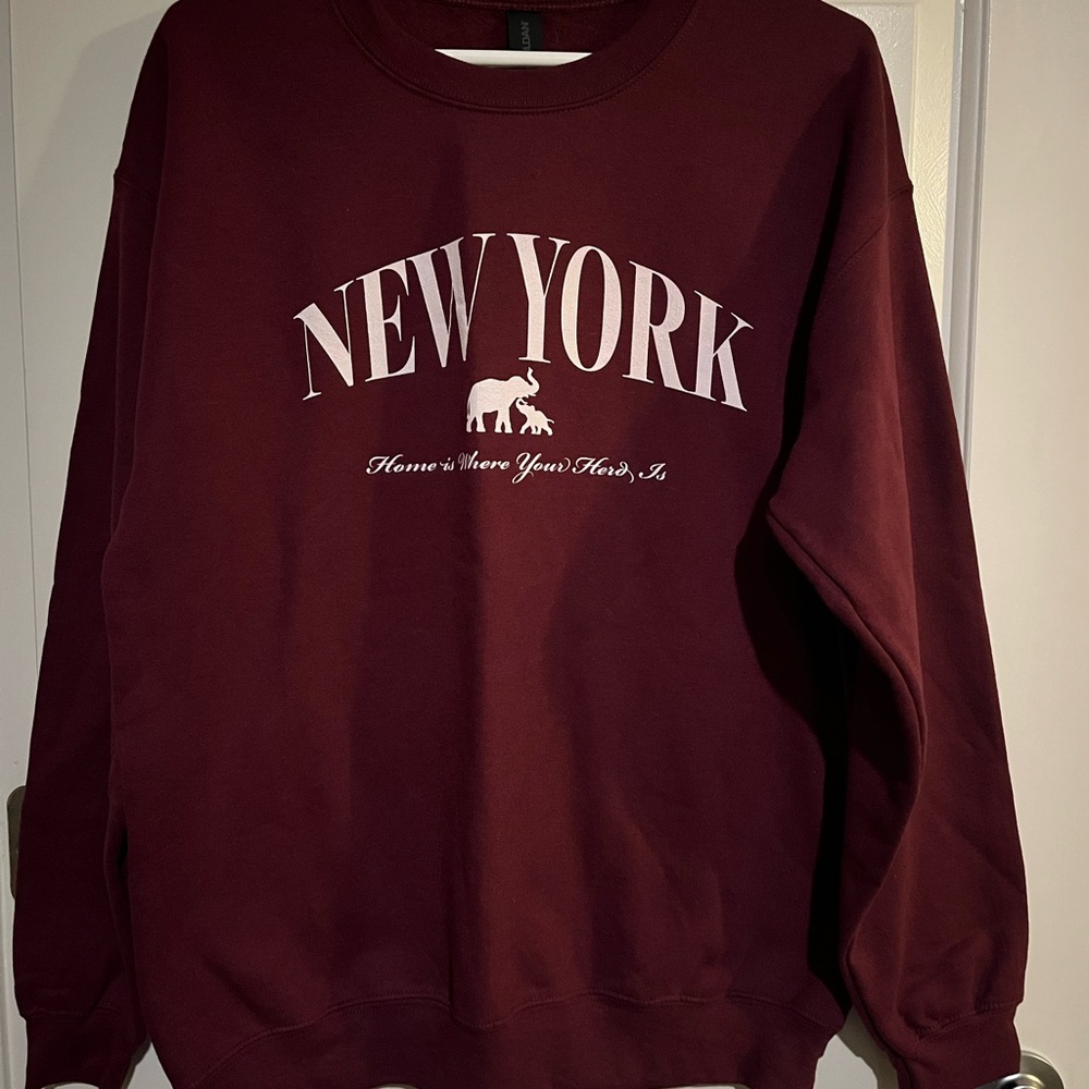 New York Burgundy Sweater